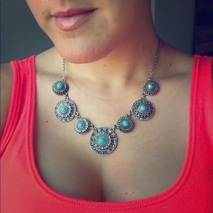 Trifari jemstone necklace